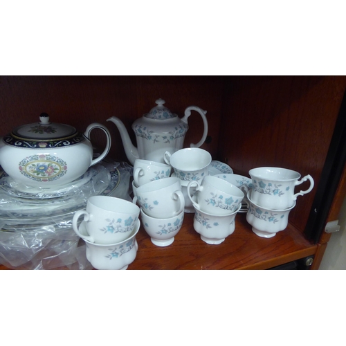 152 - Wedgwood bone china Runnymede pattern teaware; and Mayfair pottery bone china teaware