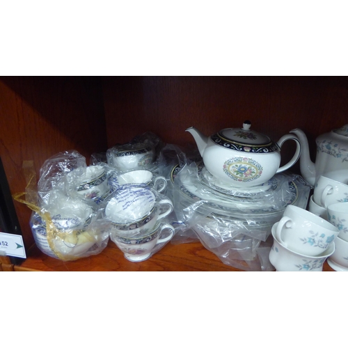 152 - Wedgwood bone china Runnymede pattern teaware; and Mayfair pottery bone china teaware