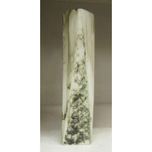 170 - A Cass Pottery of Penzance, Cornwall, abstract design vase of tapered form  16