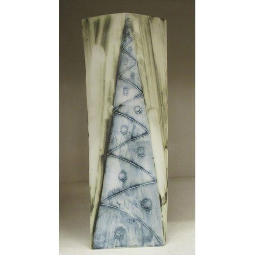 170 - A Cass Pottery of Penzance, Cornwall, abstract design vase of tapered form  16