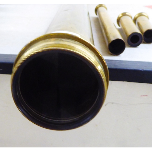 232 - A 20thC lacquered brass cased telescope  57