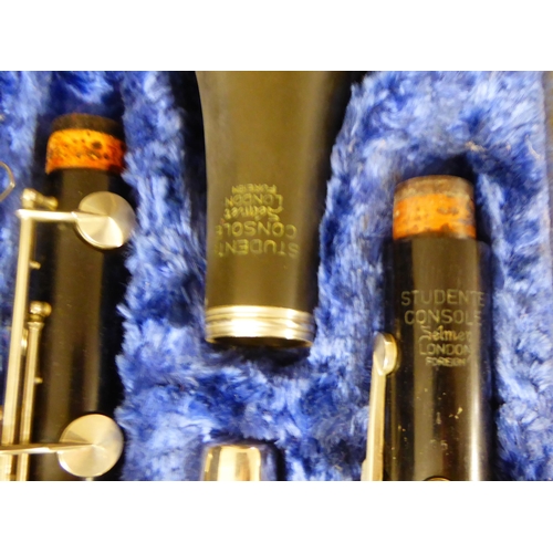 236 - A Selmer Studente Console clarinet  cased