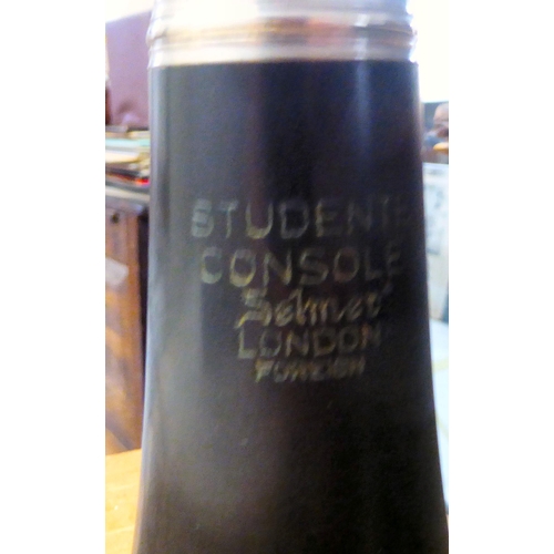 236 - A Selmer Studente Console clarinet  cased