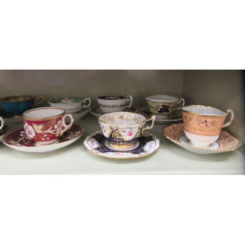 239 - Mainly 19thC English porcelain cabinet cups and saucers