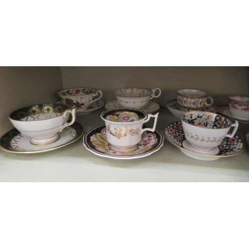 239 - Mainly 19thC English porcelain cabinet cups and saucers