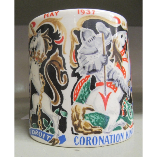 241 - A Burleigh Ware Coronation mug, designed by Dame Laura Knight, celebrating The Coronation of King Ge... 