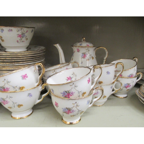 276 - Royal Standard bone china Violets-Pompadour pattern teaware