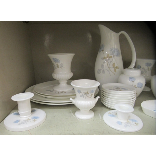 281 - Wedgwood bone china Ice Rose and other pattern ginger jars  4