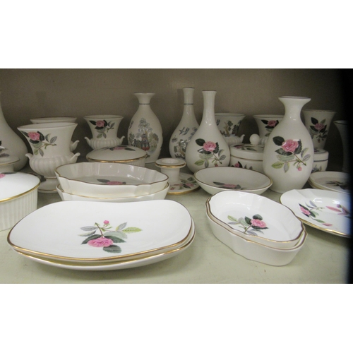 282 - Wedgwood bone china Hathaway Rose and other vases and collectables 