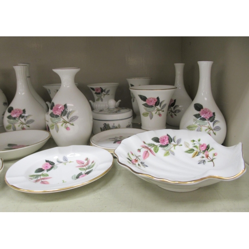 282 - Wedgwood bone china Hathaway Rose and other vases and collectables 