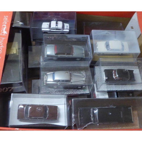 92 - Thirty-two diecast models, mainly James Bond related vehicles: to include 'From Russia with Love' an... 