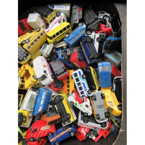 143 - Diecast model vehicles: to include emergency services and trucks with examples by Tonka and Matchbox