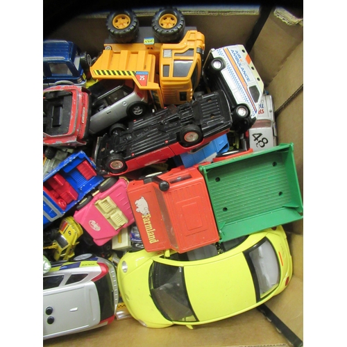 143 - Diecast model vehicles: to include emergency services and trucks with examples by Tonka and Matchbox