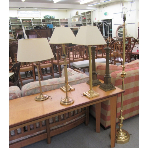 37 - A modern brass standard lamp  56