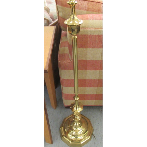 37 - A modern brass standard lamp  56