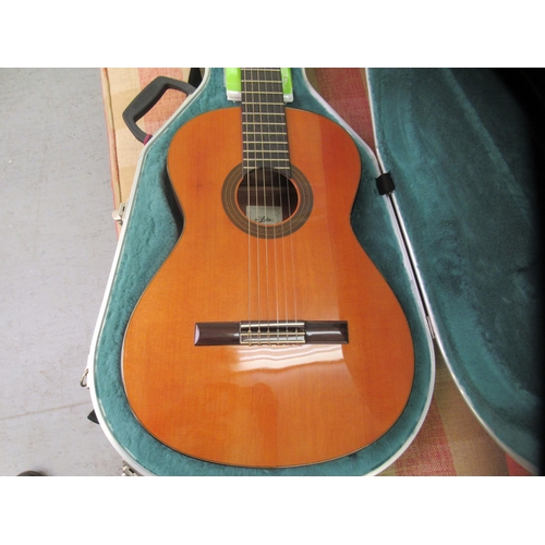 59 - An Aria AC-35 Concert Classical accoustic guitar  cased 