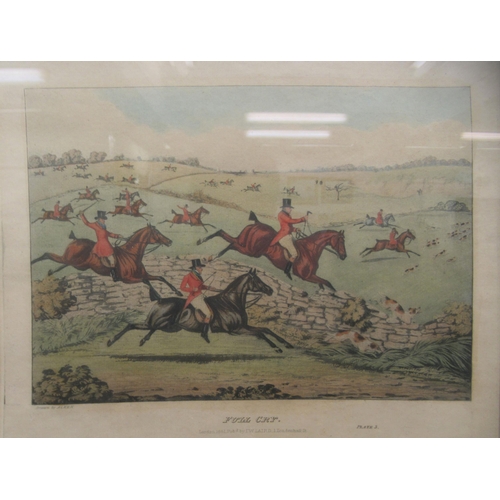 77 - After Alken - a series of four coloured hunting prints, published 1841 by Laird  8.5