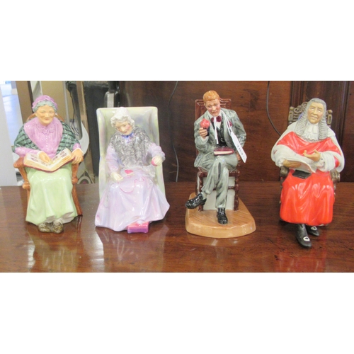 153 - Four Royal Doulton china figures: to include 'Antique Dealer'  HN4424  dated 2002  6.... 