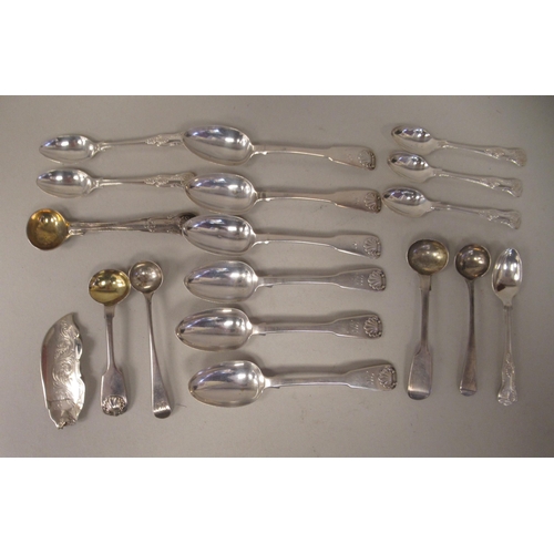 226 - Scottish and English silver teaspoons  mixed marks