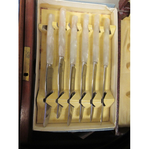 229 - A miscellany of 19thC and later variously patterned cutlery and flatware  some boxed