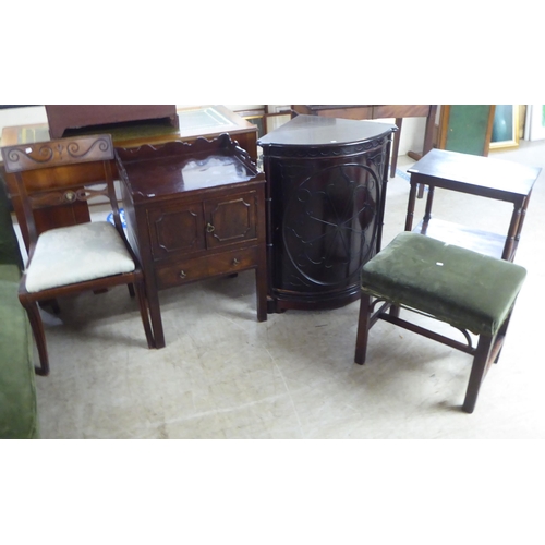 247 - Small furniture: to include a late 19thC mahogany two tier whatnot  27