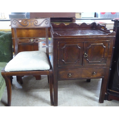 247 - Small furniture: to include a late 19thC mahogany two tier whatnot  27