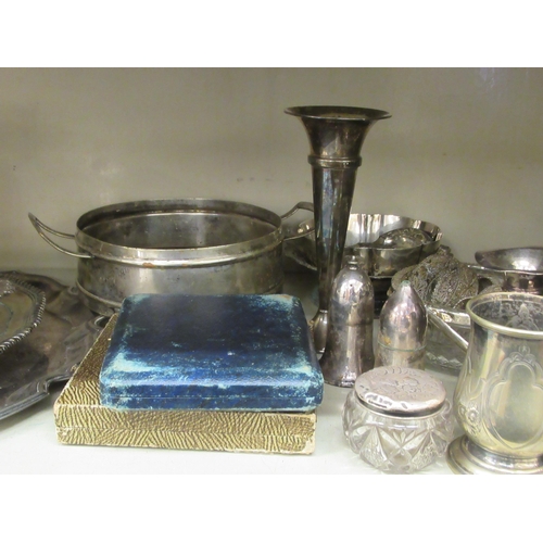 267 - Silver plated tableware: to include a Georgian design salver  14