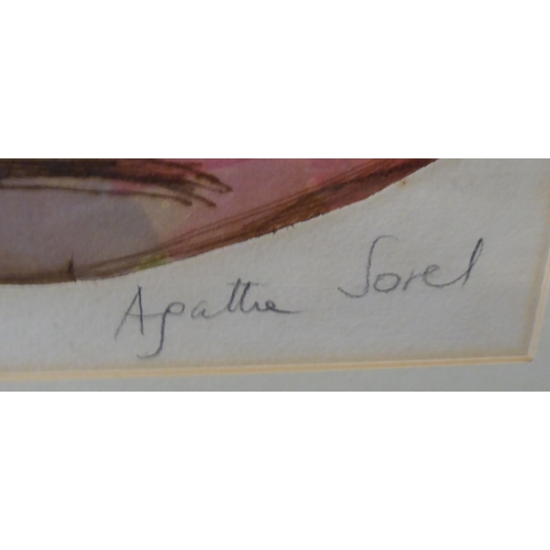 286 - After Agatha Sorel - 'Del Shell'  Artists Proof coloured print  bears a pencil signature  30