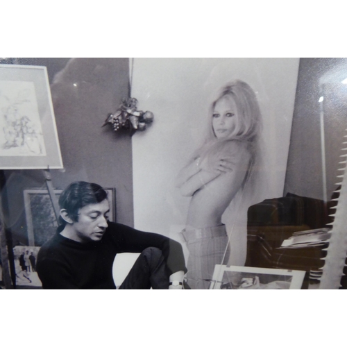 290 - Jaques Aubert - 'Gainsborough Chez Ses Parents'  photographic print of a young Bridget Bardot, No.92... 