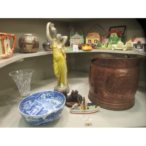 304 - Decorative ceramics and other items: to include novelty teapots