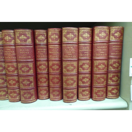 336 - Books: Charles Dickens Illustrated Works' published by Chapman & Hall in nineteen tooled and gil... 