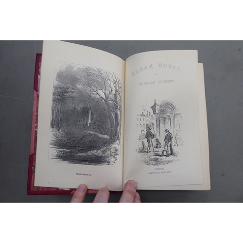 336 - Books: Charles Dickens Illustrated Works' published by Chapman & Hall in nineteen tooled and gil... 