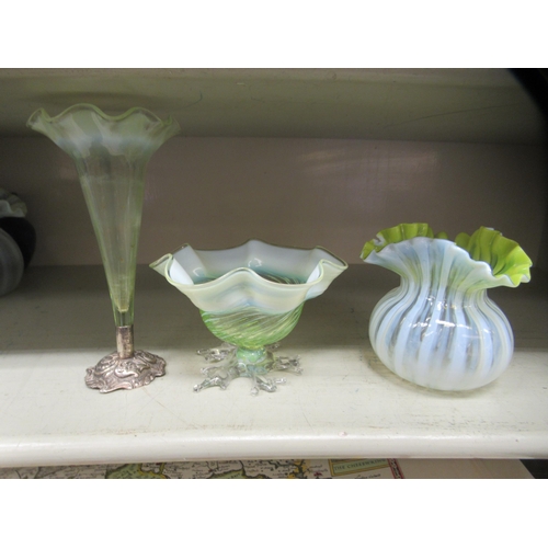 345 - Decorative Art Glass: to include mainly vases  largest 6