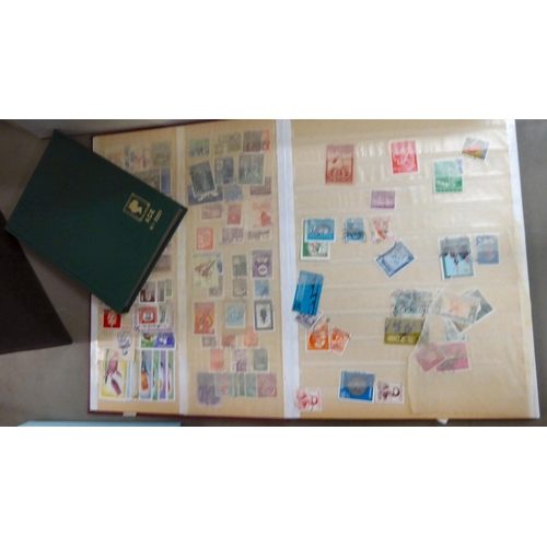 348 - Uncollated postage stamps: to include First Day Covers, in albums and stockbooks