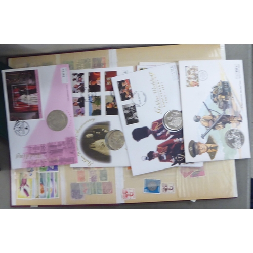 348 - Uncollated postage stamps: to include First Day Covers, in albums and stockbooks