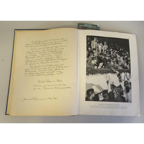 370 - Book: 'Olympia 1936: Band 1 Die Olmpischen Winterspiele Vorschau auf Berlin' with monochrome photogr... 