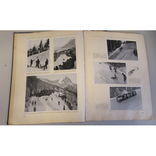 370 - Book: 'Olympia 1936: Band 1 Die Olmpischen Winterspiele Vorschau auf Berlin' with monochrome photogr... 