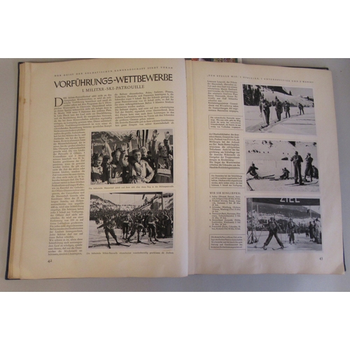 370 - Book: 'Olympia 1936: Band 1 Die Olmpischen Winterspiele Vorschau auf Berlin' with monochrome photogr... 