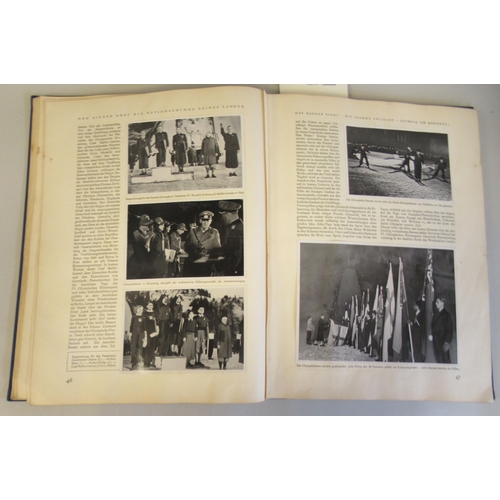 370 - Book: 'Olympia 1936: Band 1 Die Olmpischen Winterspiele Vorschau auf Berlin' with monochrome photogr... 