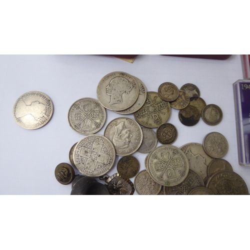 392 - Uncollated coins: to include Victorian silver examples 