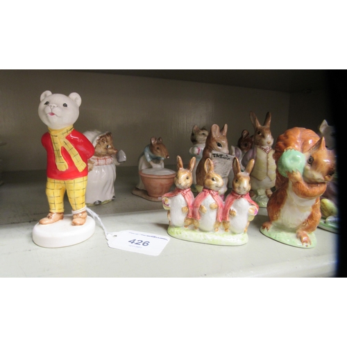 426 - Beswick china figures: to include Rupert the Bear  4