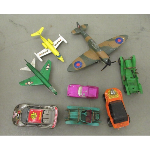 72 - Diecast model vehicles: to include a Corgi Batmobile; a Dinky Chieftain Tank; a Dinky SRN6 Hovercraf... 