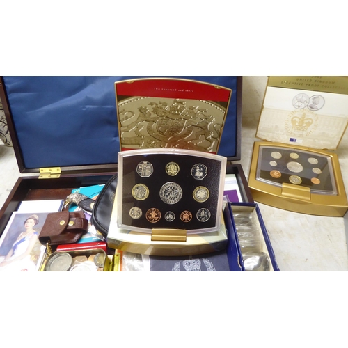 82 - Royal Mint British proof and other coins: to include sets for 2000, 2001, 2002 and 2003