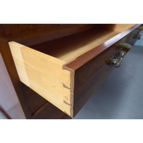 94 - An early 20thC traders sample, mahogany four drawer dressing chest, on a plinth  19