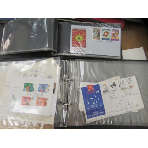 406 - Uncollated postage stamps, First Day Covers, some unused sheets, locomotive and other related