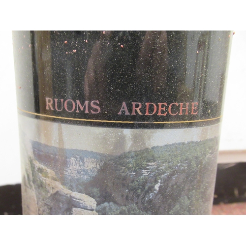 110 - A Jeroboam of Vignerons Ardéchois Cabernet Sauvignon  1995, in a wooden crate 