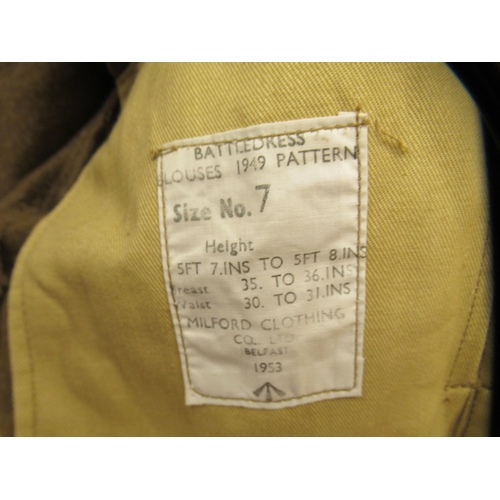 159 - A British Army battledress blouse, 1947 pattern  size 7(Please Note: this lot is subject to the stat... 