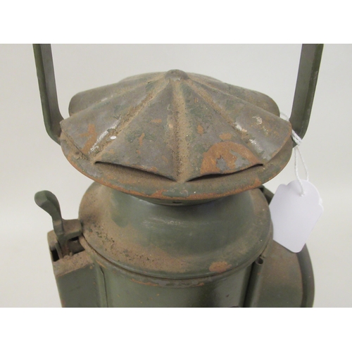 191 - A vintage C Eastgate & Son military railway lamp light  bears a manufacturer's label  13