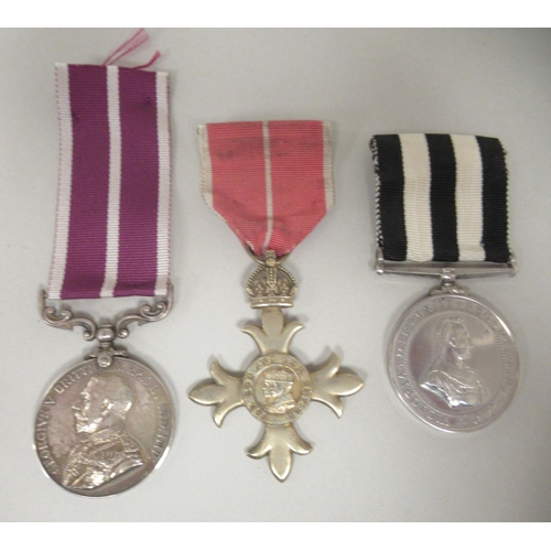 260 - A King George V medal for Meritorious Service, inscribed M 25559 Cpl. ACSS Mjr J O Connor RASO with ... 