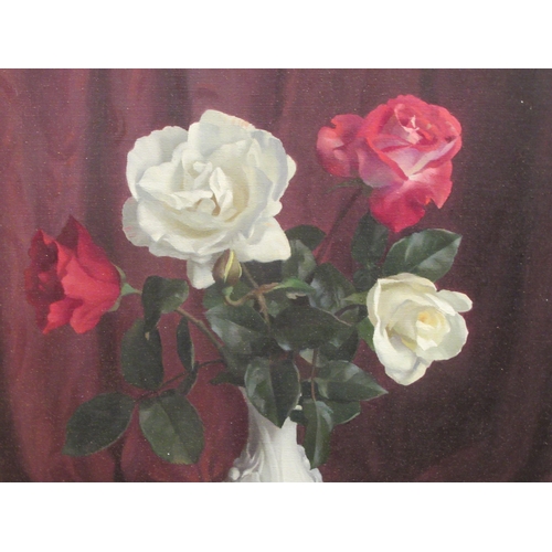 275 - * Evans - a still life study, roses in a vase  bears a signature & dated '66  19.5